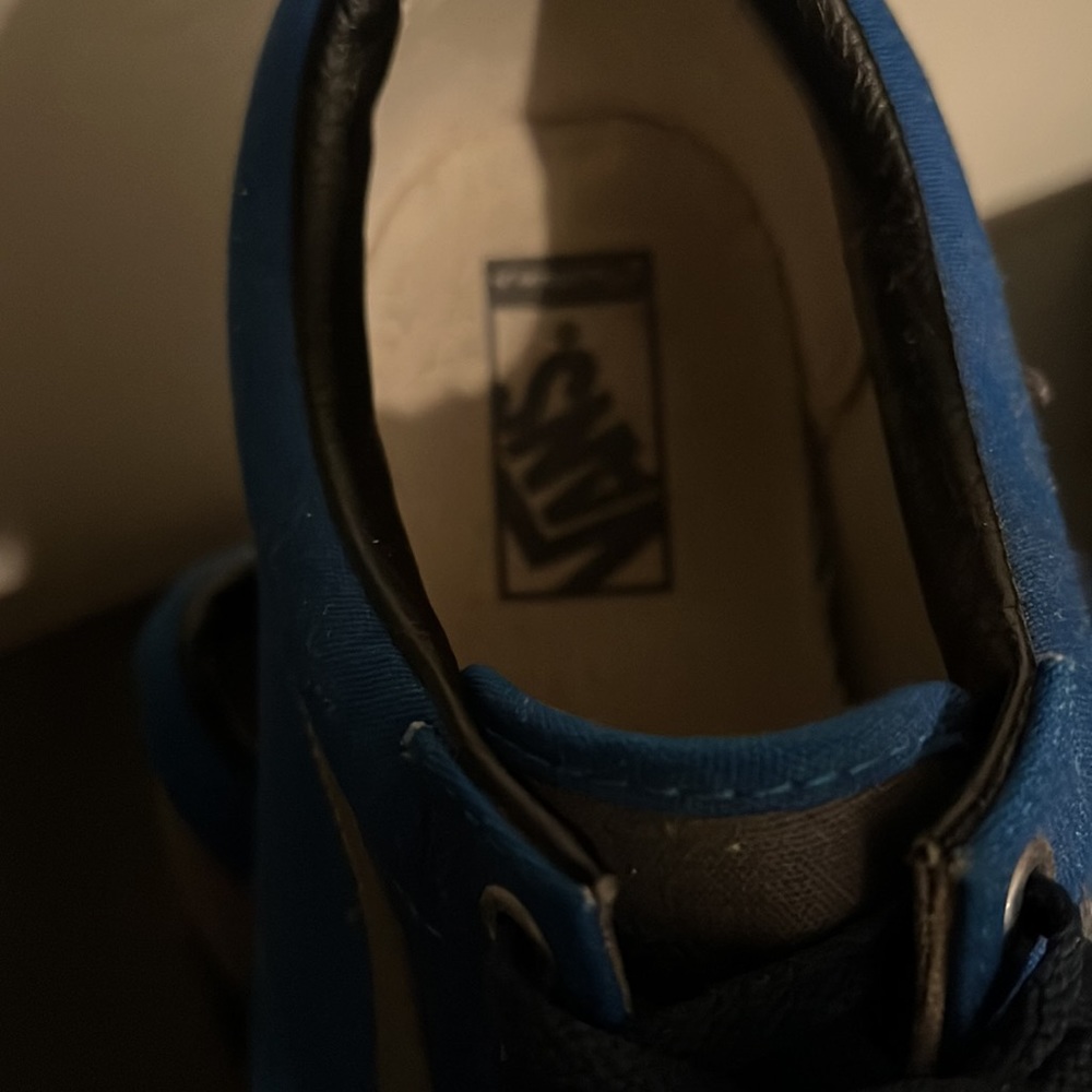 Vans Blue and Gray Men's Sneakers - Picture 2 of 3